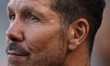 Diego Simeone manages Atletico Madrid during the Sela Cup match between Newcastle United a...