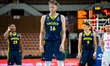 Nicholas Spires plays during the basketball international friendly match between Poland an...