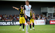Kacper Przybylko plays during the game between Puszcza Niepolomice and Wieczysta Krakow in...