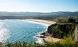 A view of cliffs on a sunny and warm day in Cantabria, Spain, on May 29, 2025. 
