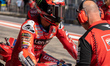 Francesco Bagnaia of the Ducati Lenovo Team participates in the Free Practice sessions of...