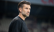 Cracovia coach Luka Elsner is seen during the game between KS Cracovia and Widzew Lodz in...