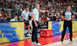 Lassi Tuovi, head coach for the Finland national team, is seen during a basketball interna...