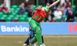 Shan Masood of Leicestershire plays with the bat during the Metro Bank One Day Cup match b...