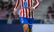Antoine Griezmann of Atletico de Madrid is in action with the ball during the LaLiga EA Sp...