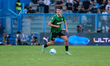 Daniel Boloca of US Sassuolo Calcio carries the ball during the soccer match between US Sa...