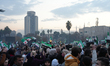 Thousands of Syrians take to public squares and main streets, waving the revolutionary fla...