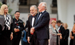 Lena Herzog, Francis Ford Coppola, and Werner Herzog attend the ''La Grazia'' red carpet d...