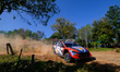 Driver Ott Tanak and co-driver Martin Jarveoja of the Hyundai Shell Mobis World Rally Team...