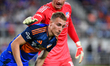 Cincinnati midfielder, Dominik Marczuk, appears during the Major League Soccer match betwe...