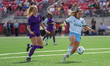 Sarah Stratigakis #16 of AFC Toronto drives the ball forward during the Northern Super Lea...