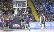 KENAN KAMENJAS of Bosnia-Herzegovina takes a free throw. Greece and Bosnia and Herzegovina...