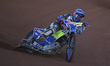 Jake Allen of Redcar Bears is in front in Heat 3 during the Cab Direct Championship match...