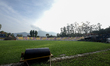 A general view of a section of Tribhuvan University (TU) Cricket ground in Kathmandu on Se...