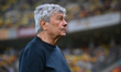 Romania head coach Mircea Lucescu reacts during the International Friendly match between R...