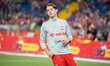 Jakub Kaminski warms up before the FIFA World Cup 2026 Qualifier match between Poland and...