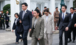 Thaksin Shinawatra's daughter, former prime minister Paetongtarn Shinawatra, departs the S...