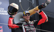 In Misano Adriatico, Italy, on September 14, 2025, Aprilia Racing rider Marco Bezzecchi of...