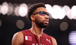 Abderrahman Samba (QAT) stands before his 400m Hurdles heat during the World Athletics Cha...