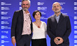 Luigi Spinola, Anna Maria Giordano, and Roberto Zichittella attend the photocall for the p...