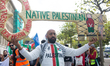 Thousands of people take part in the ''Freedom for Palestine'' demonstration in Duesseldor...