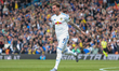 Joe Rodon of Leeds United celebrates his goal during the Premier League match between Leed...