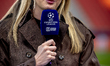 Noa Vahle of ZIGGO Sport attends the match between Bayer 04 Leverkusen and PSV Eindhoven a...