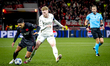 Bayer 04 Leverkusen midfielder Equi Fernandez and PSV Eindhoven midfielder Jerdy Schouten...