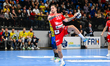 Andrii Akimenko is in action during the Liga Zimbrilor match between AHC Potaissa Turda an...
