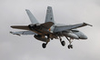 The McDonnell Douglas EF-18M Hornet aircraft of the Spain Air Force participates in the Ta...