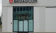 The Broadcom office building with the company logo is in Regensburg, Bavaria, Upper Palati...