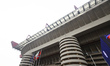 A general view of Giuseppe Meazza Stadium, also known as San Siro, prior to the Serie A ma...