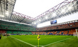 A general view of Giuseppe Meazza Stadium, also known as San Siro, prior to the Serie A ma...