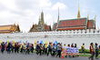 Thai people parade in a campaign "Long Live the King" as part of the celebrations of the 7...