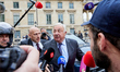 President of the French Senate Gerard Larcher attends a meeting at the Les Republicains pa...