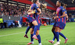 Ewa Pajor and Alexia Putellas celebrate during the match between FC Barcelona Women and FC...