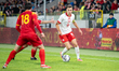 Tomasz Pienko plays during the UEFA Under-21 Euro 2027 qualifier match between Poland U-21...