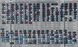 A large number of new energy vehicles wait for export at the Shanghai Port Auto Terminal i...