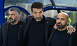 Gennaro Gattuso, coach of Italy, Gianluigi Buffon, and Luigi Riccio participate in the FIF...