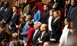 MP deputies of La France Insoumise (LFI) and the Nouveau Front Populaire coalition (NFP) a...