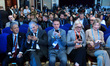 Attendees participate in the opening of the 11th Kyiv International Economic Forum in Kyiv...