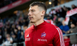 Bogdan Racovitan plays during the game between KS Cracovia and Rakow Czestochowa in Krakow...