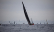 Participating racing yachts sail after exiting the Malta Grand Harbour in Valletta, Malta,...