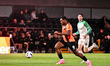 Lee Ndlovn of Barnet advances and scores a goal, making it 1-0 during the Vertu Trophy Sou...