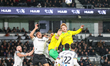 General action occurs during the Sky Bet Championship match between Derby County and Norwi...