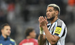 Joelinton of Newcastle United applauds the Newcastle crowd at the end of the UCL League St...
