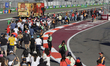 A tour of the circuit at the Autodromo Hnos. Rodriguez takes place prior to the F1 Grand P...