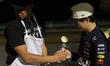 Red Bull driver Yuki Tsunoda participates in activation and ice cream preparation prior to...