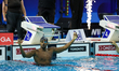 In Toronto, Ontario, Canada, on October 23, 2025, Canadian swimmer Josh Liendo celebrates...