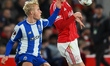 Elliot Anderson of Nottingham Forest battles with Victor Froholdt of FC Porto during the U...